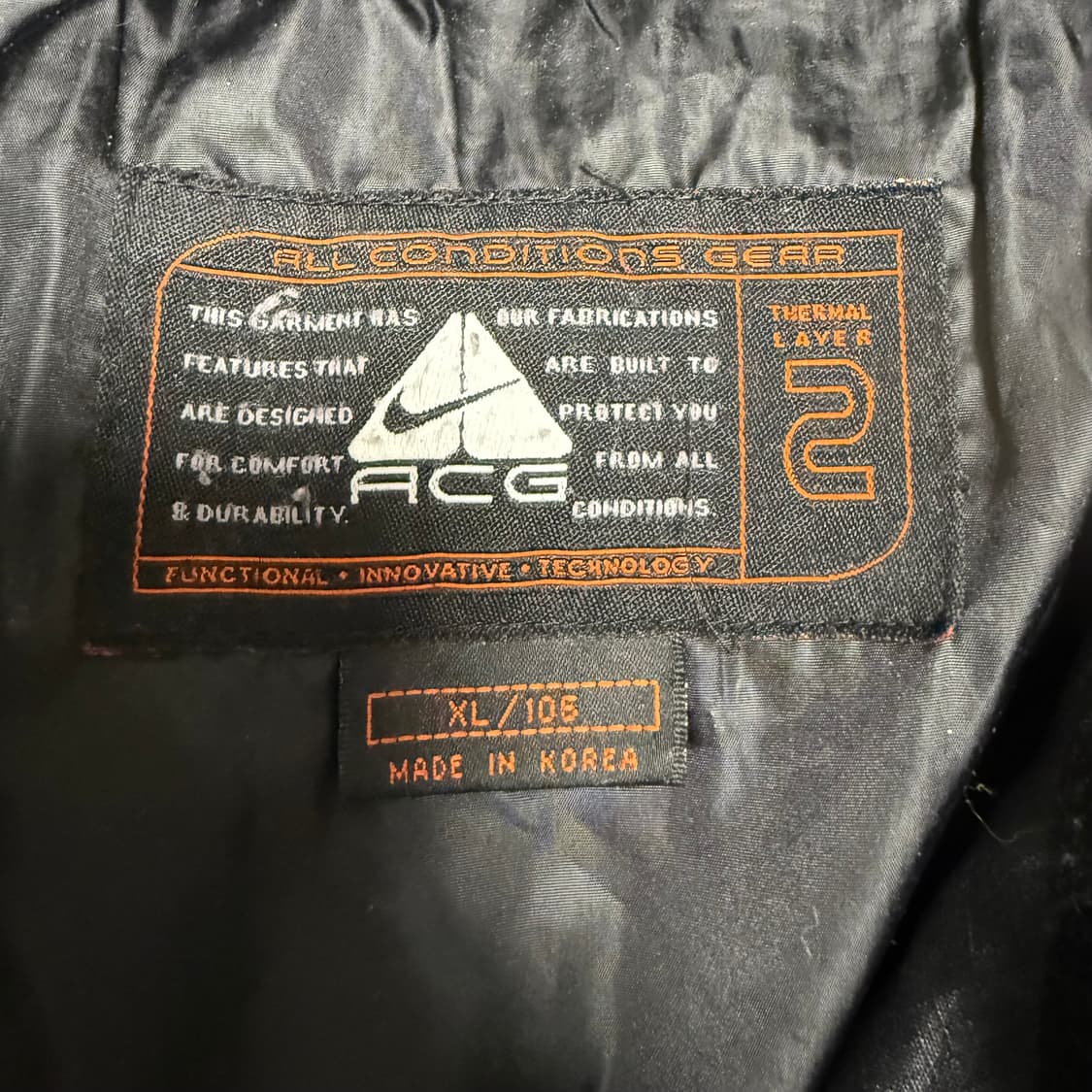 나이키 ACG 올드스쿨 스우시 패딩 자켓 블랙 XL 상품이미지3