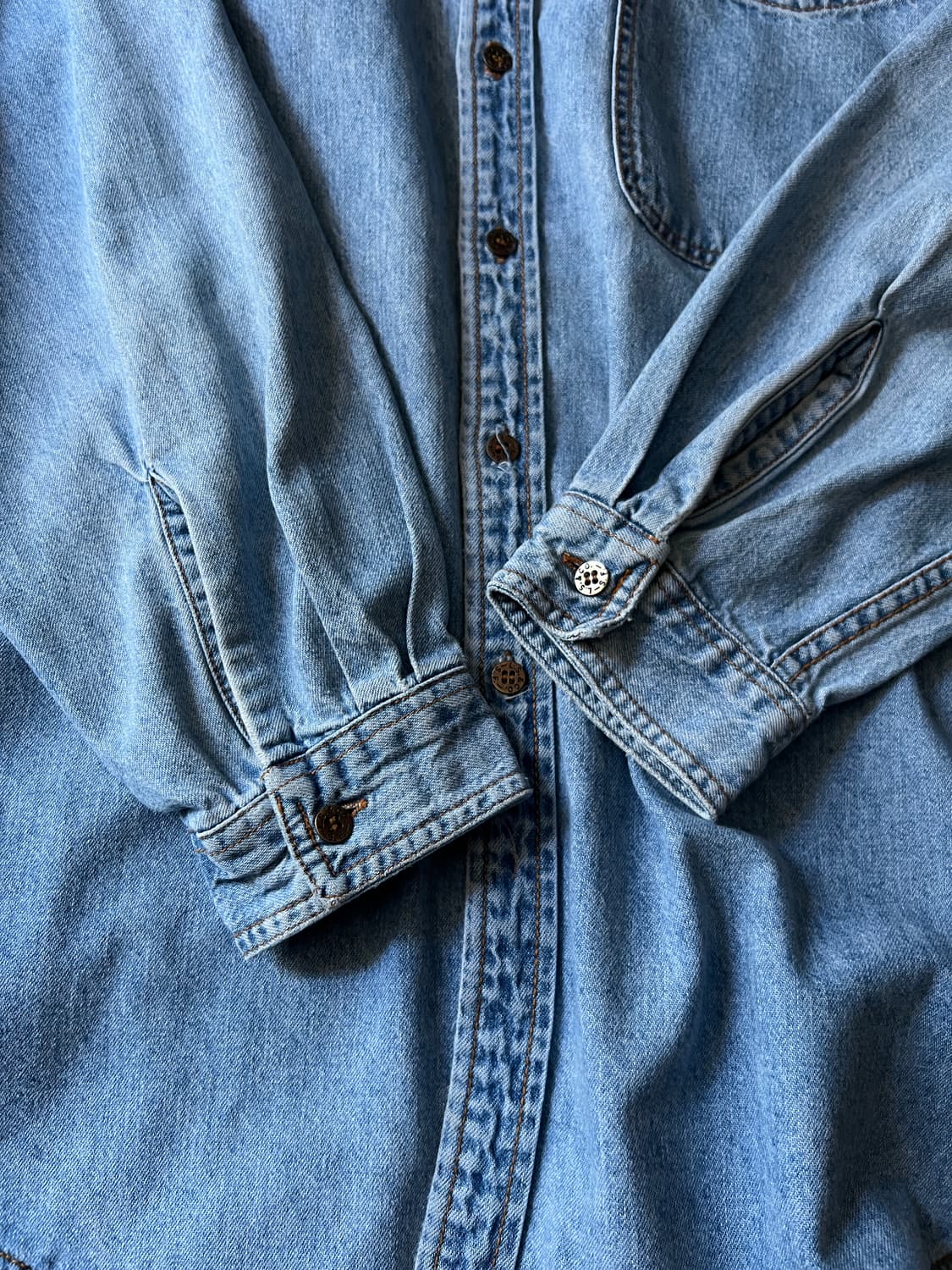 [M]90's 리바이스 오렌지탭 한국제조 데님 셔츠 상품이미지6