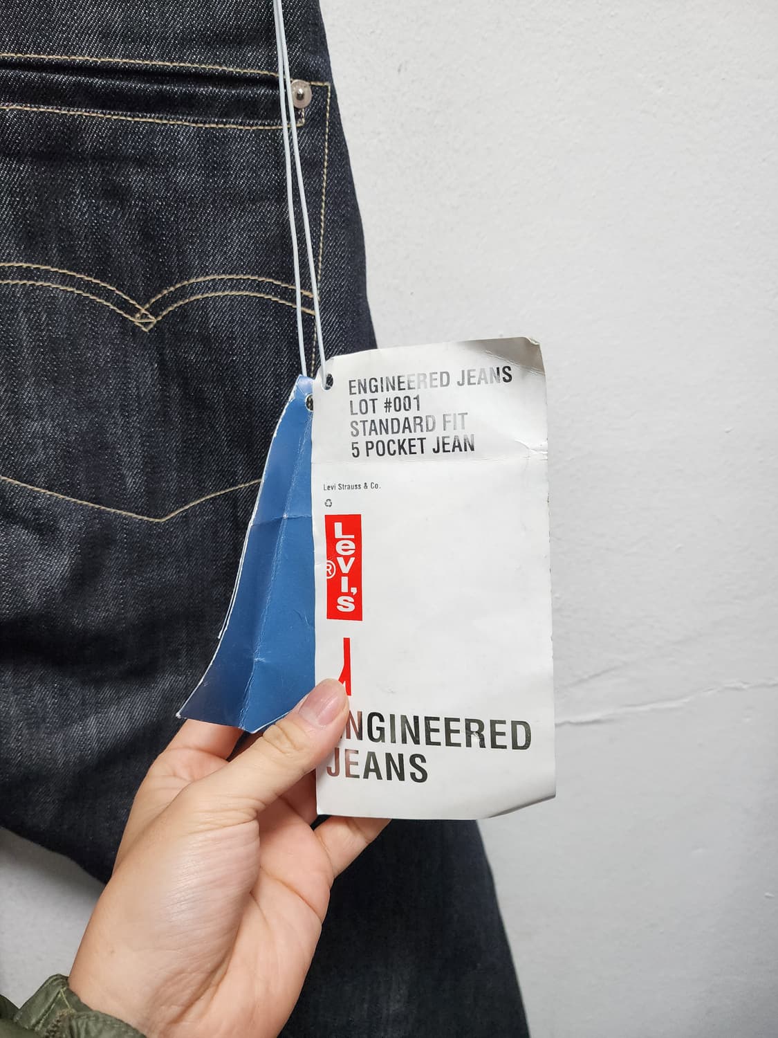 (새상품) 리바이스 엔지니어드 USA 생지 청바지  상품이미지5
