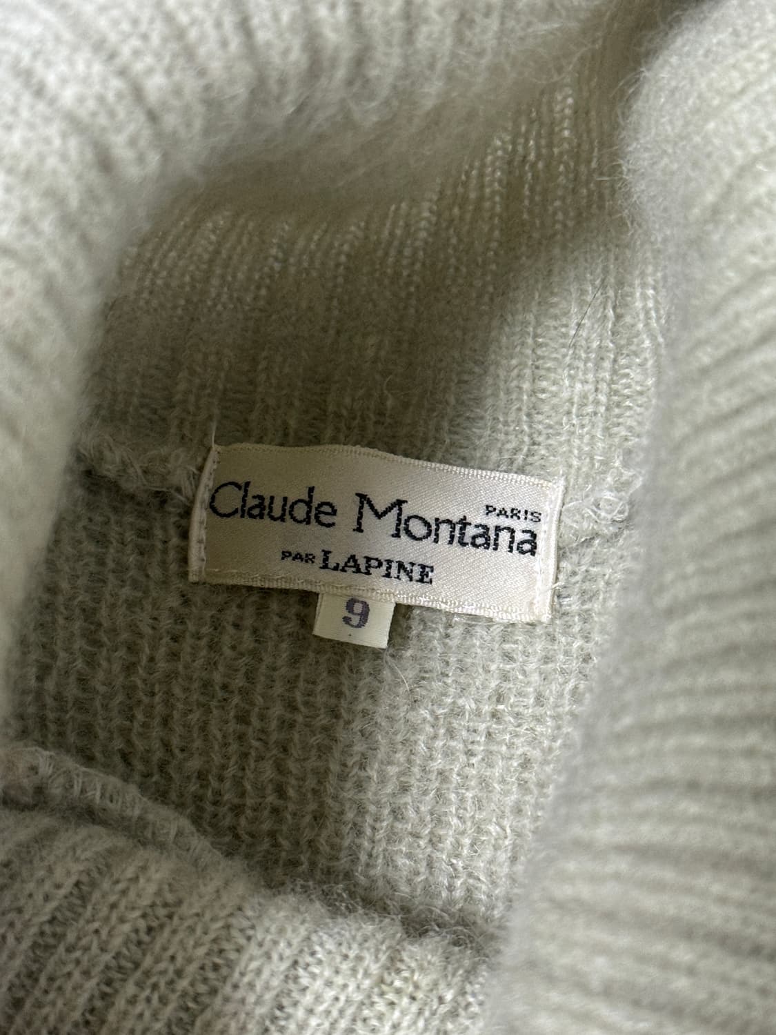 80s 클로드 몬타나 하이넥 니트 아방가르드  상품이미지9