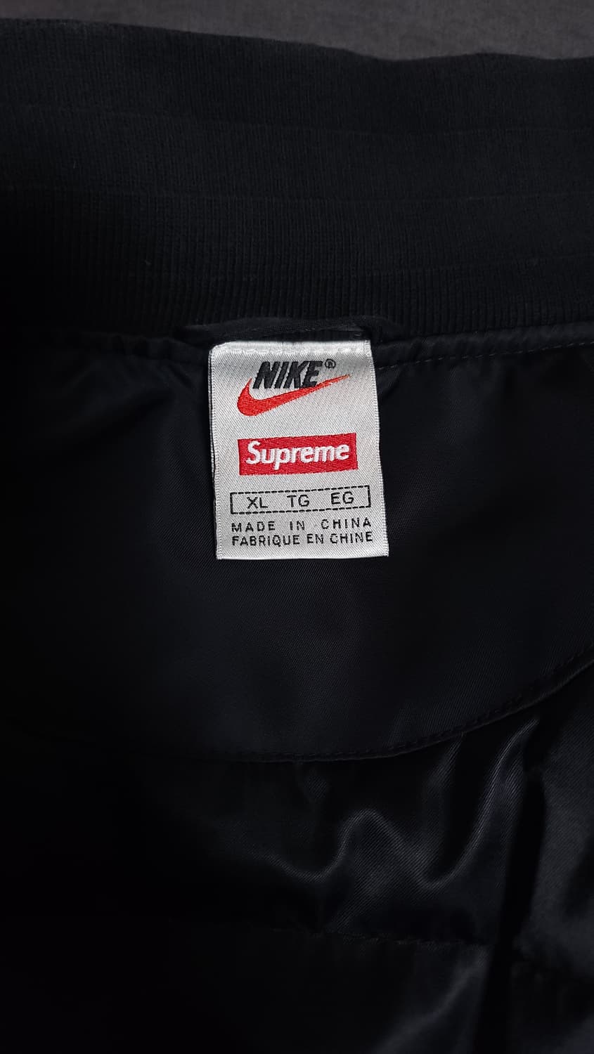 [XL] 슈프림 나이키 18SS NBA 팀 웜업 바시티 자켓 블랙 상품이미지6