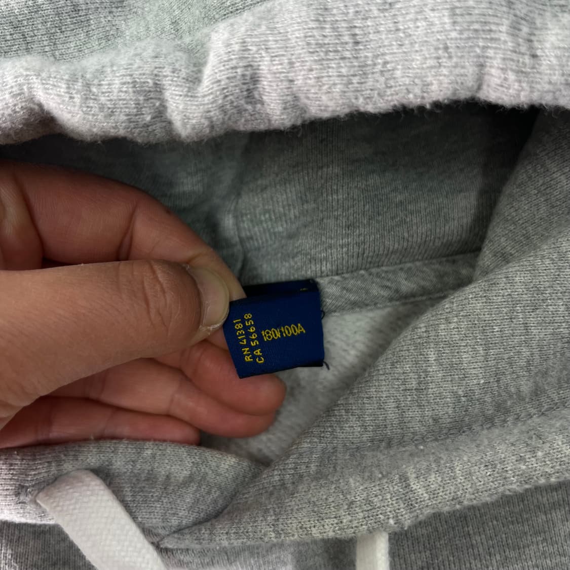 100 폴로랄프로렌 스몰포니 그레이 후드티 상품이미지4