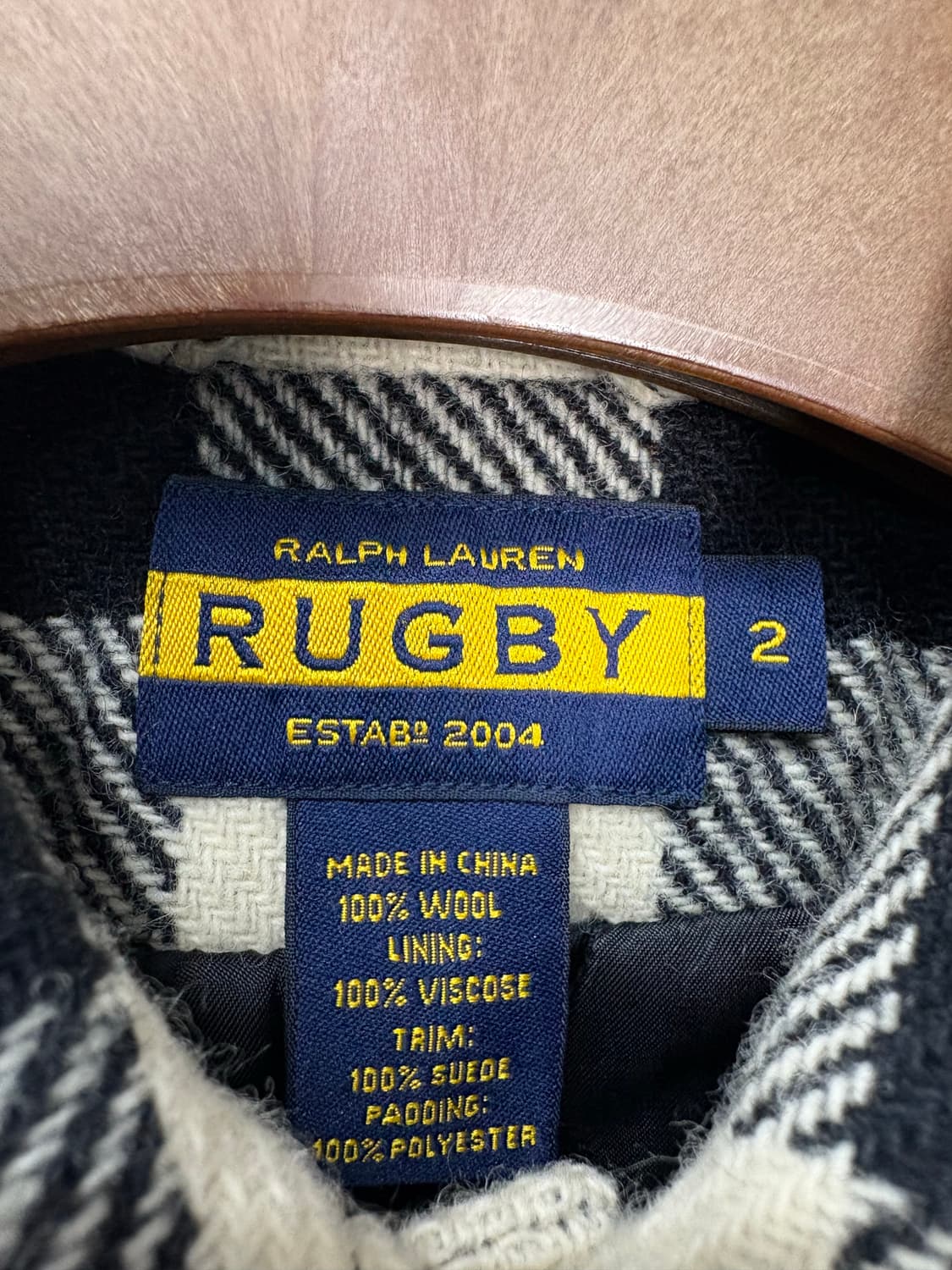 폴로랄프로렌 블랙앤화이트 버팔로 체크 크롭 자켓 A3105 상품이미지6