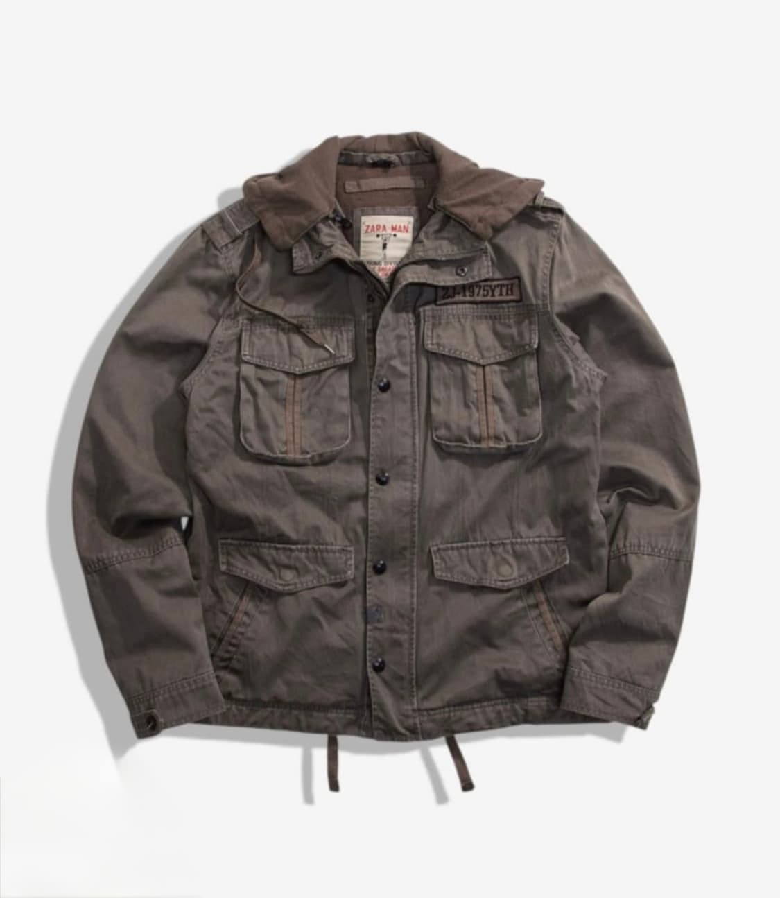 ZARA/빈티지 후드 야상 자켓 [L] 상품이미지1