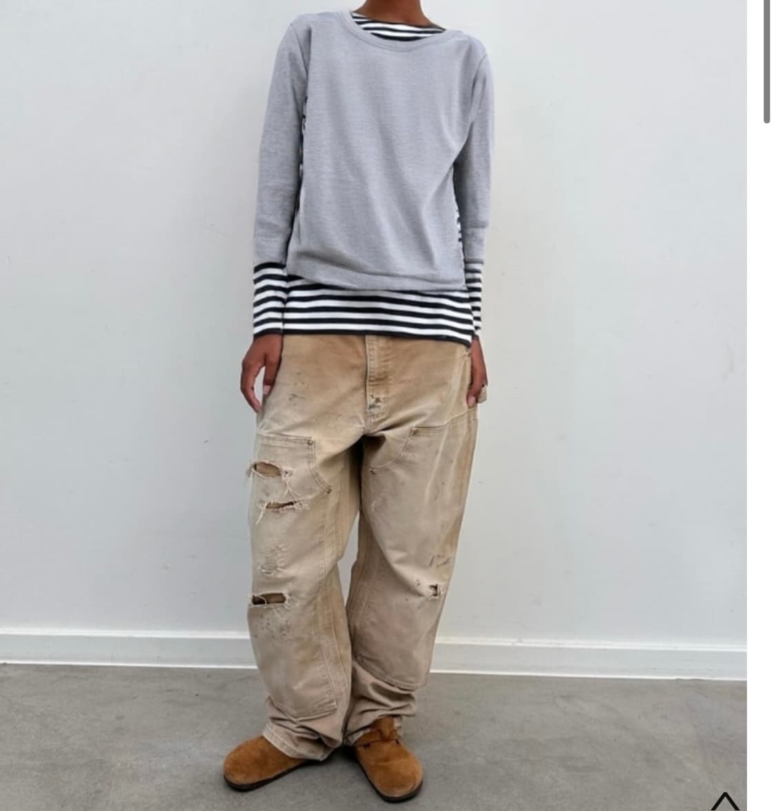 Comme Des Garcons Striped Mix Crewneck 상품이미지1