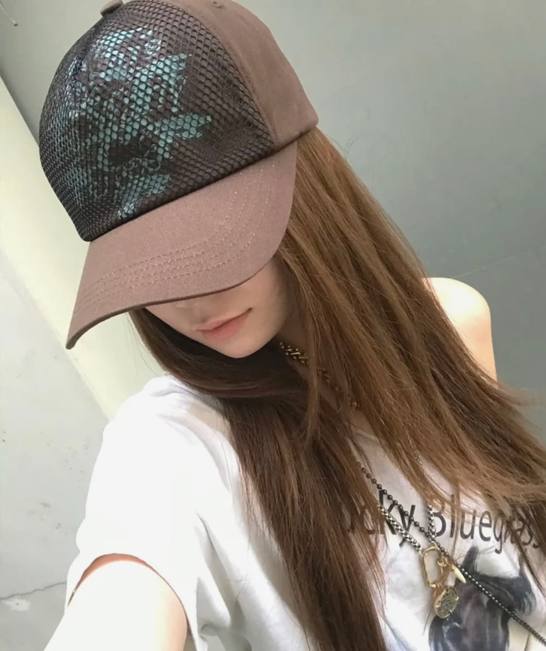 이시옷 Overmesh Glitched Cap_Dark Brown 상품이미지1