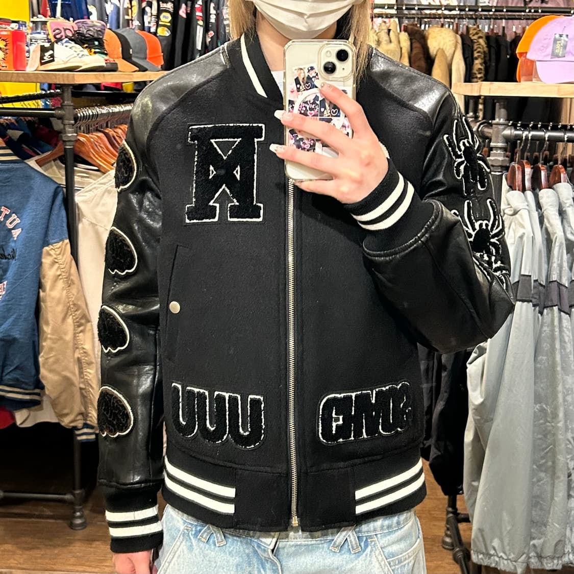 [HI] VTG 바시티 자켓 블랙  상품이미지2