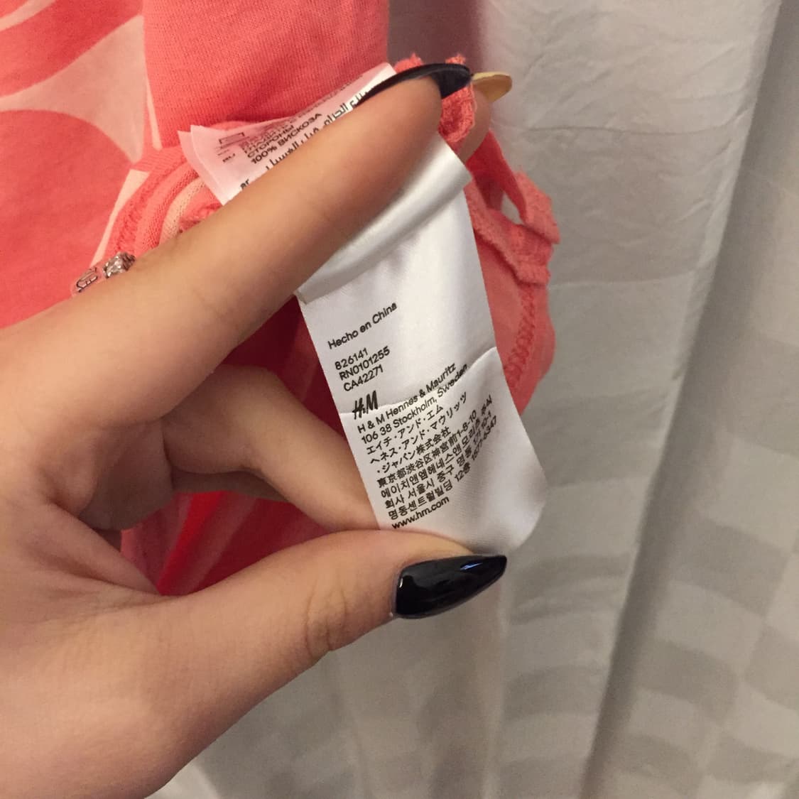 H&M Divided 갸루 핫핑크 Like 반팔티 상품이미지3
