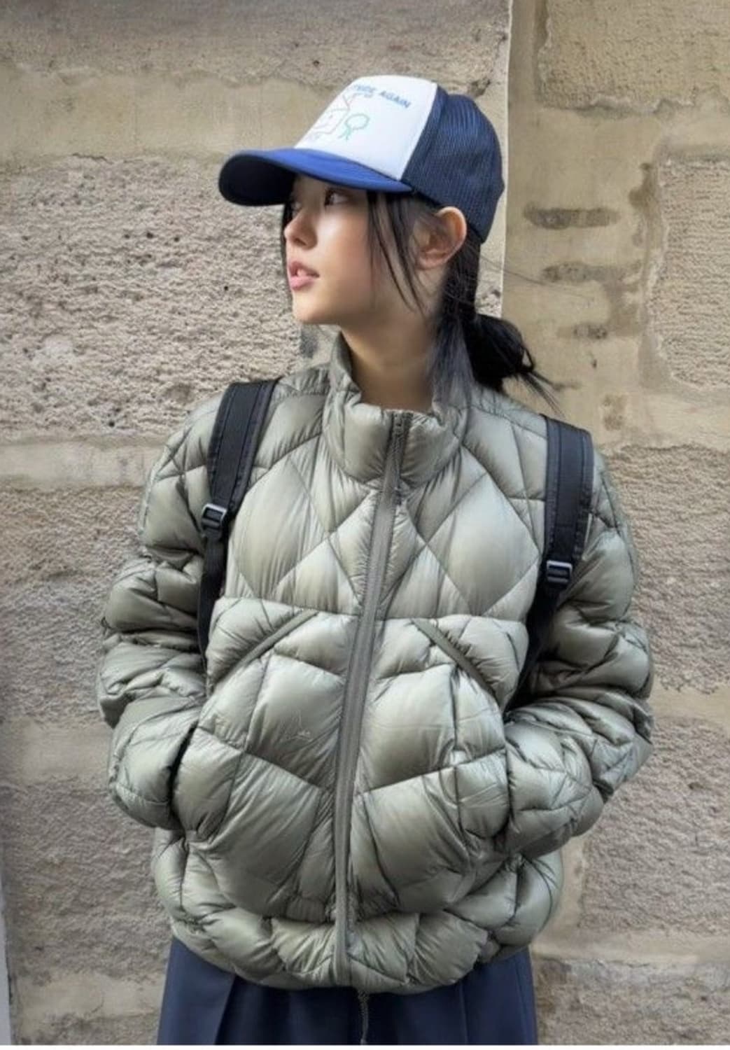 (L) 로아 ROA 800다운 패딩 세이지 그린 상품이미지1