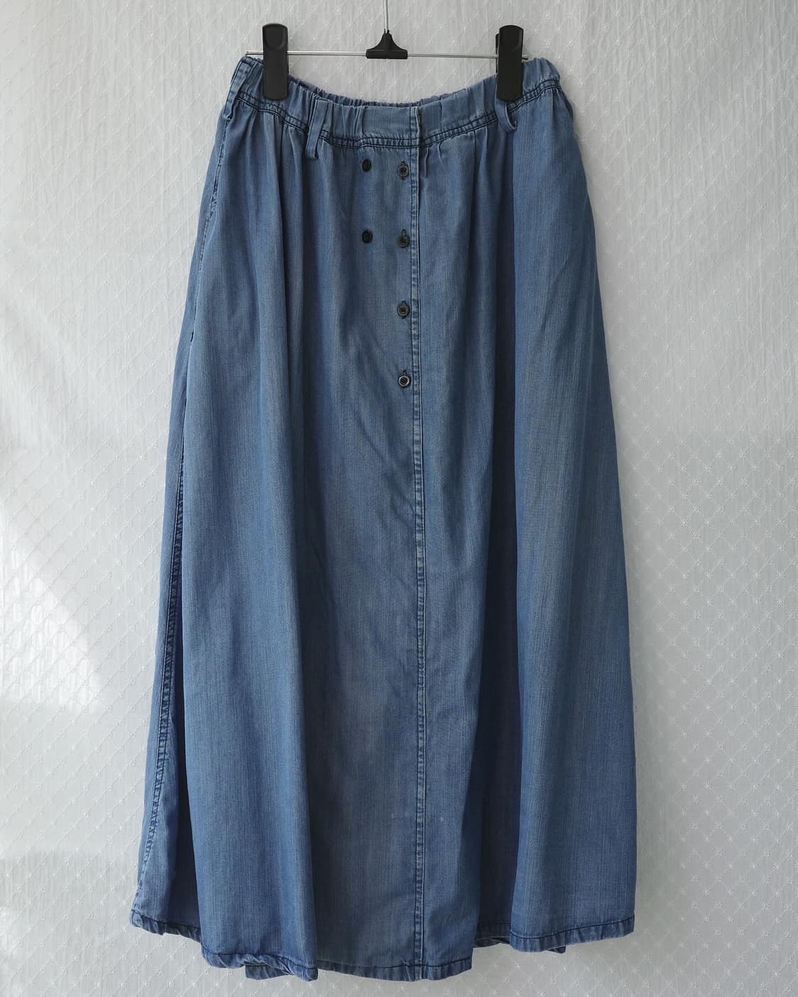 blue denim vintage skirt 상품이미지3
