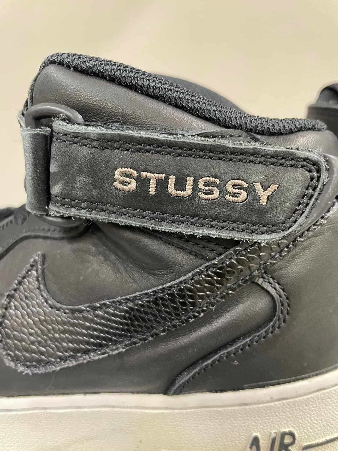 나이키 x 스투시 에어포스 1 미드 SP 블랙 280 (gr-4150) 상품이미지9