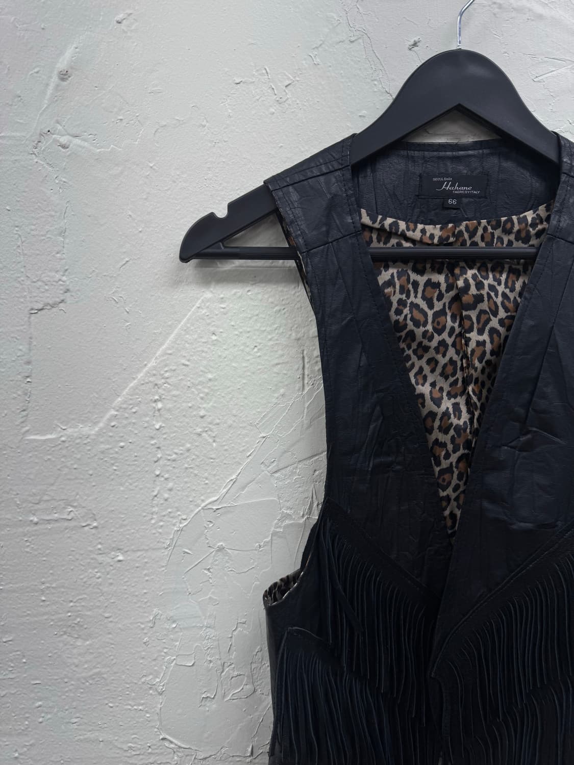 Unknown fringe leather western vest 상품이미지3