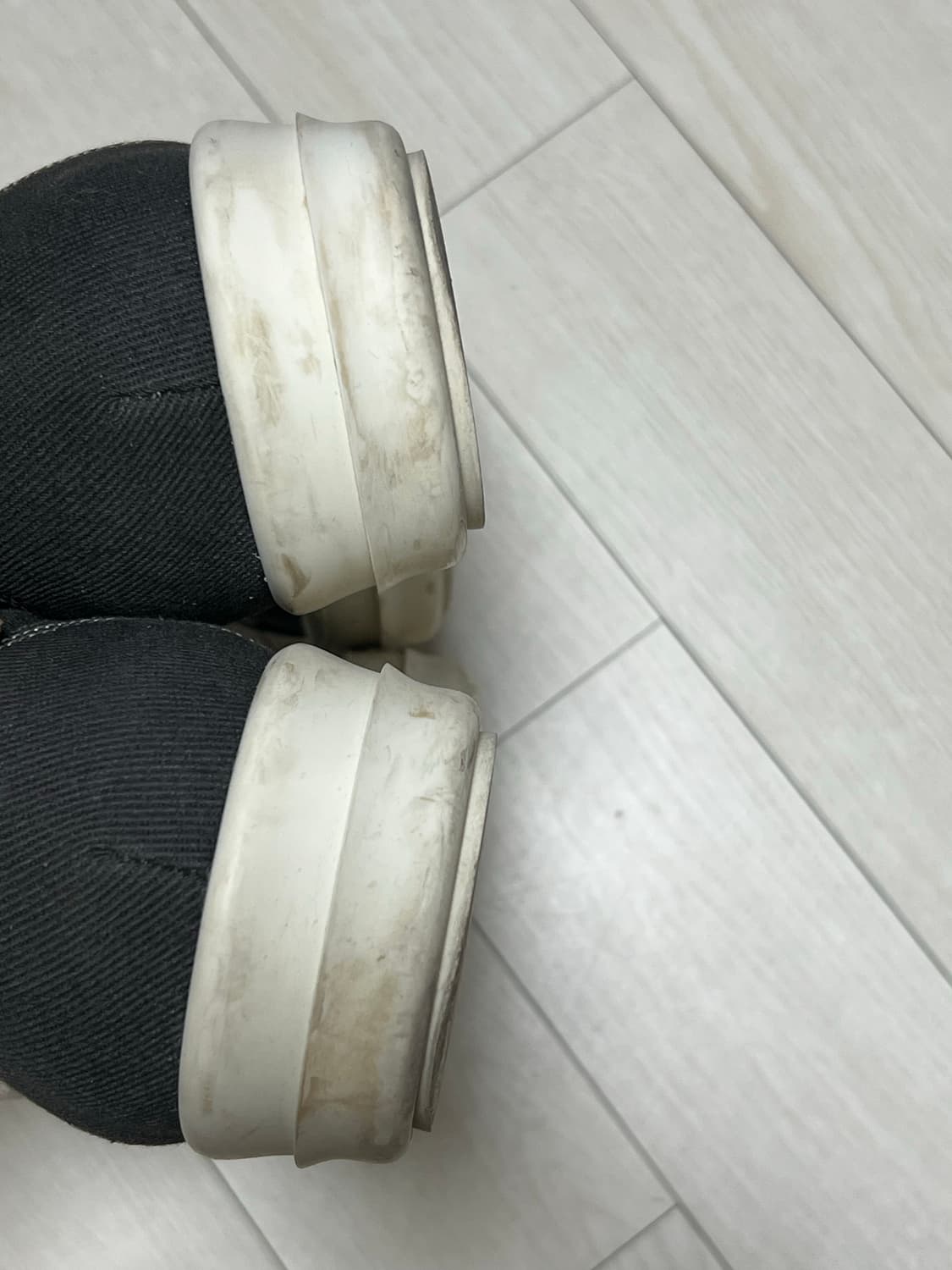 릭오웬스 다크쉐도우 빈티지스니커즈 다크더스트 펄 밀크 화이트 41사이즈 상품이미지10