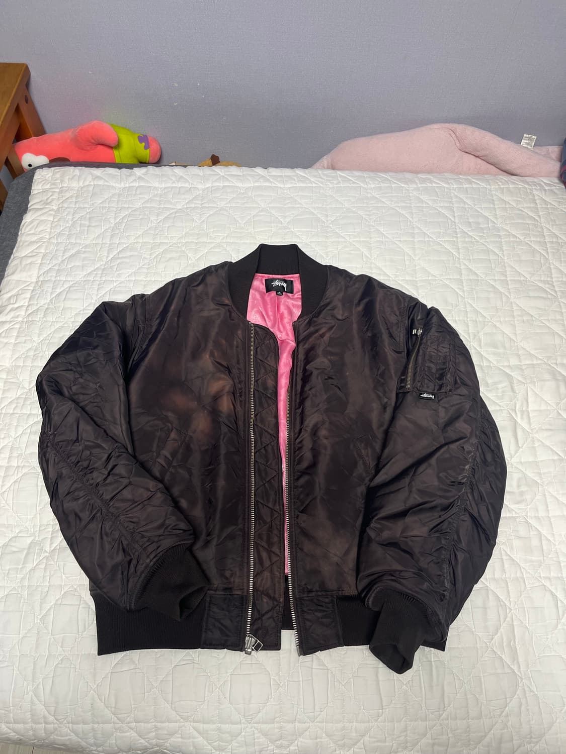 스투시 다이드 나일론 봄버 M 상품이미지3