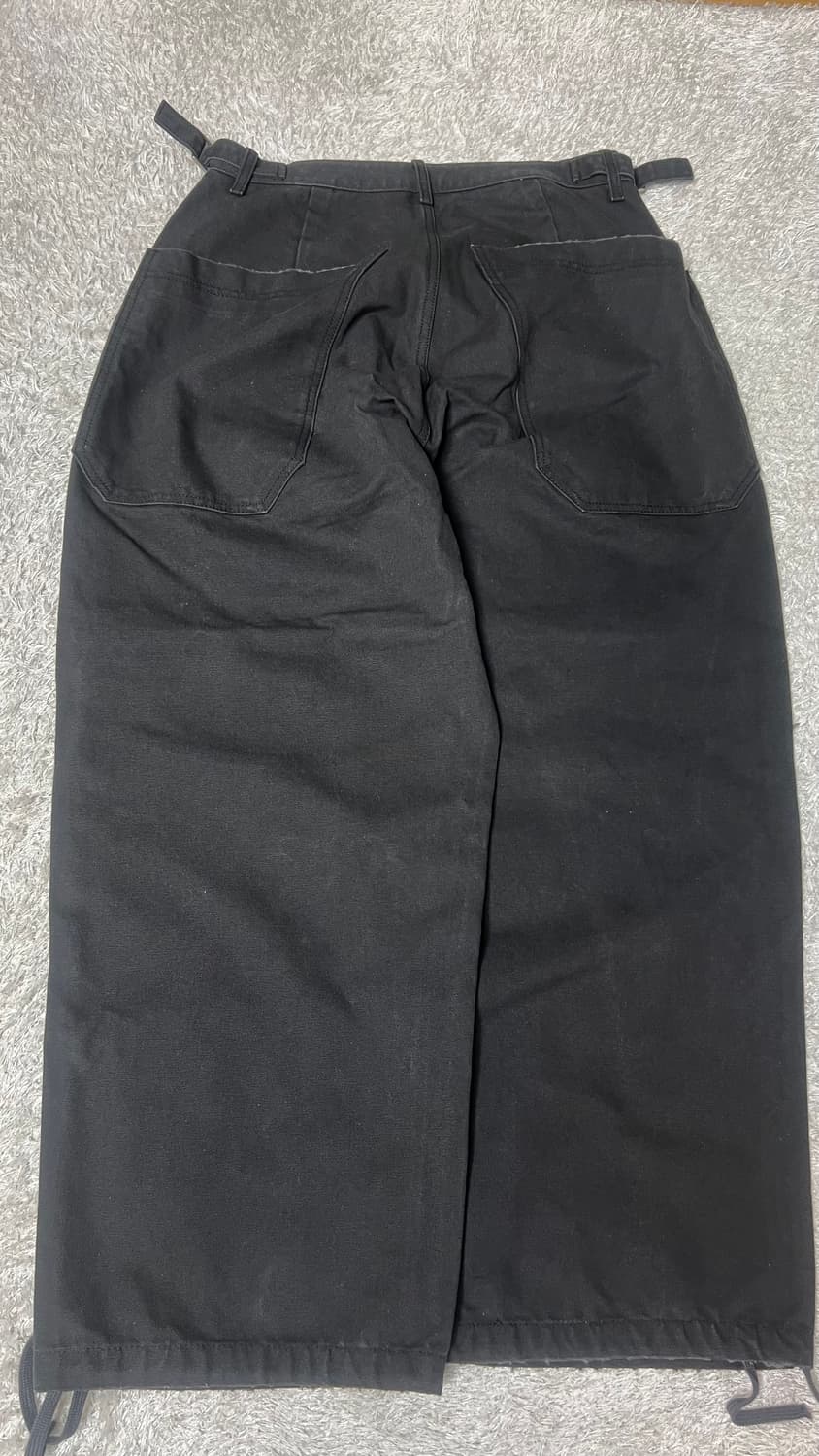 [M] Mjd 캔버스 3D 니 팬츠 차콜 상품이미지2