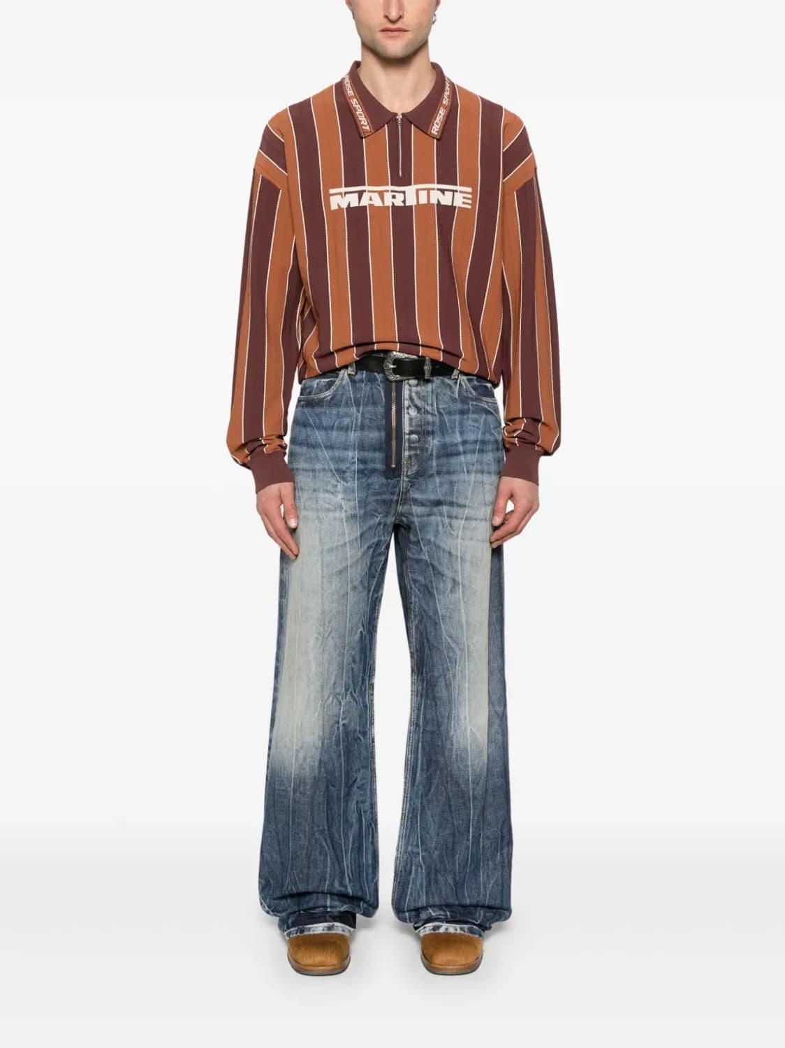 Martine Rose — Logo Polo Brown 상품이미지6