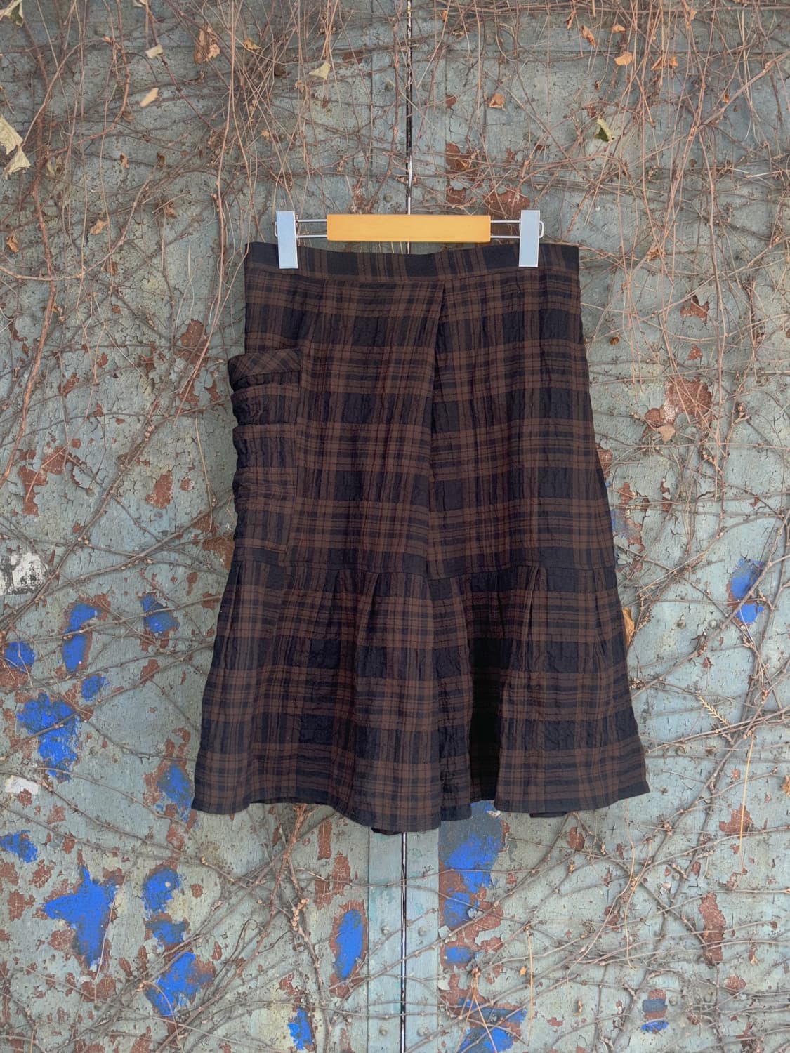 버섯 도자기 체크스커트 상품이미지4