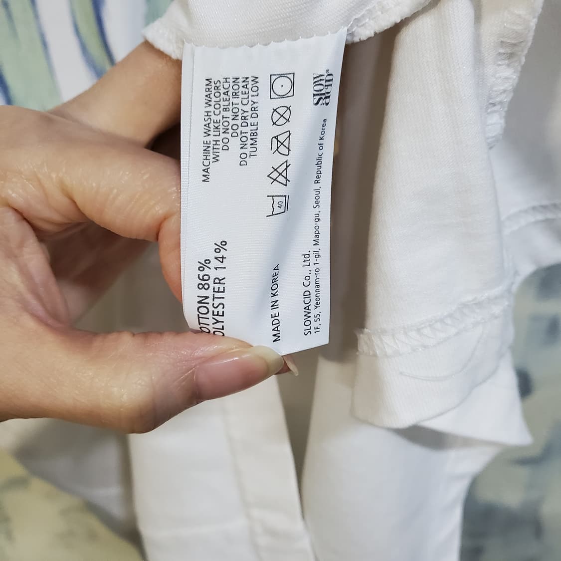 슬로우애시드 로고프린팅 라운드 반팔티  상품이미지4