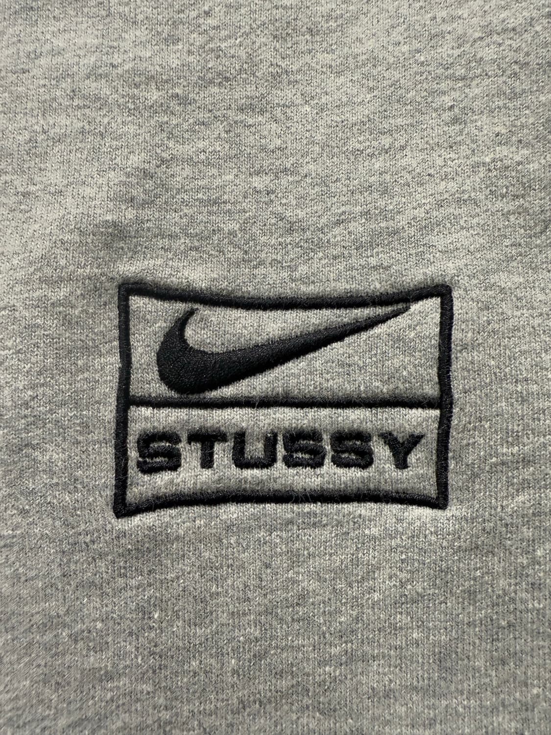 나이키 x 스투시 NRG 플리스 크루넥 다크 그레이 헤더 상품이미지4