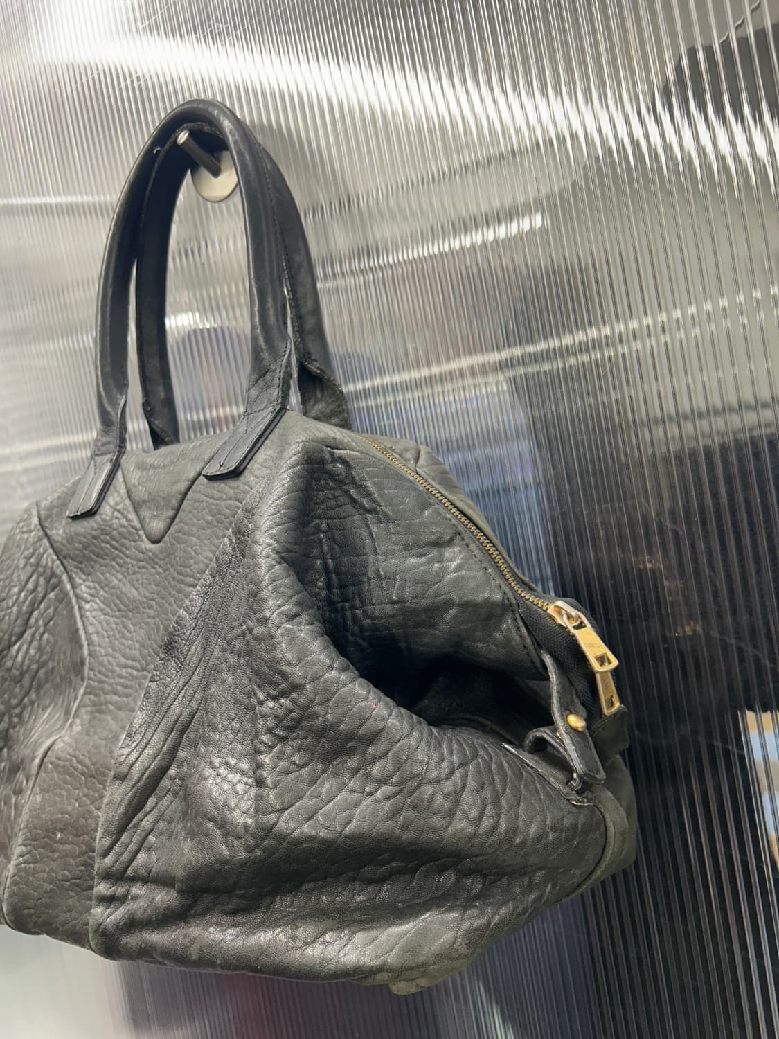 블랙 투웨이 레더백 상품이미지2