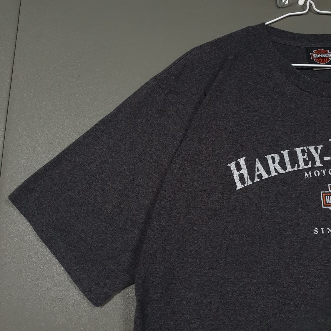 XL (105) 할리데이비슨 00s USA 라일리 그래픽 빅로고 반팔티 상품이미지5