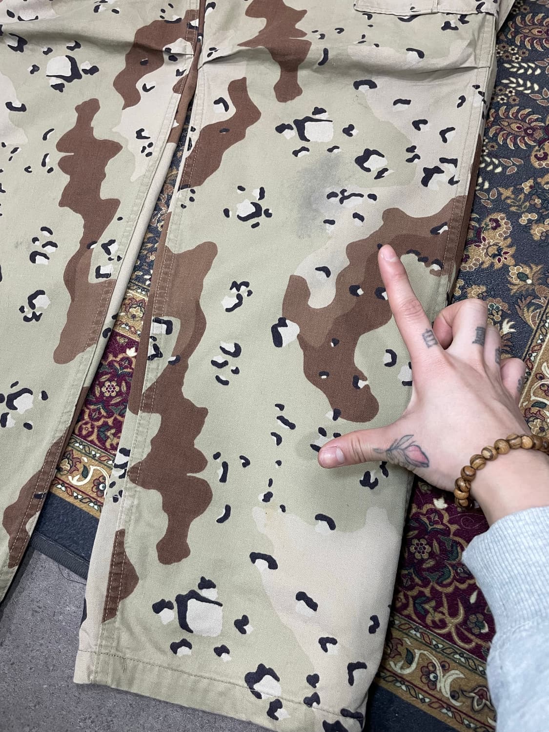 90s U.S Army Desert camo BDU 초코칩 팬츠 상품이미지9