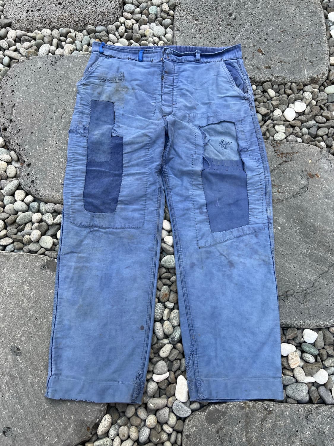 60s OLD FRENCH MOLESKIN FADED 빈티지몰스킨워크팬츠 상품이미지1