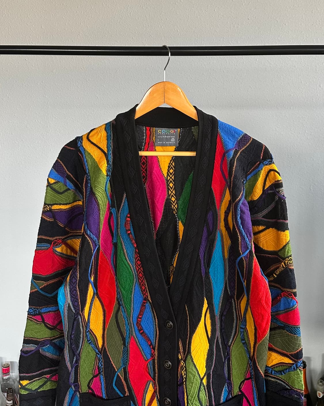 [L]쿠지 COOGI 케이블 니트 가디건 상품이미지3