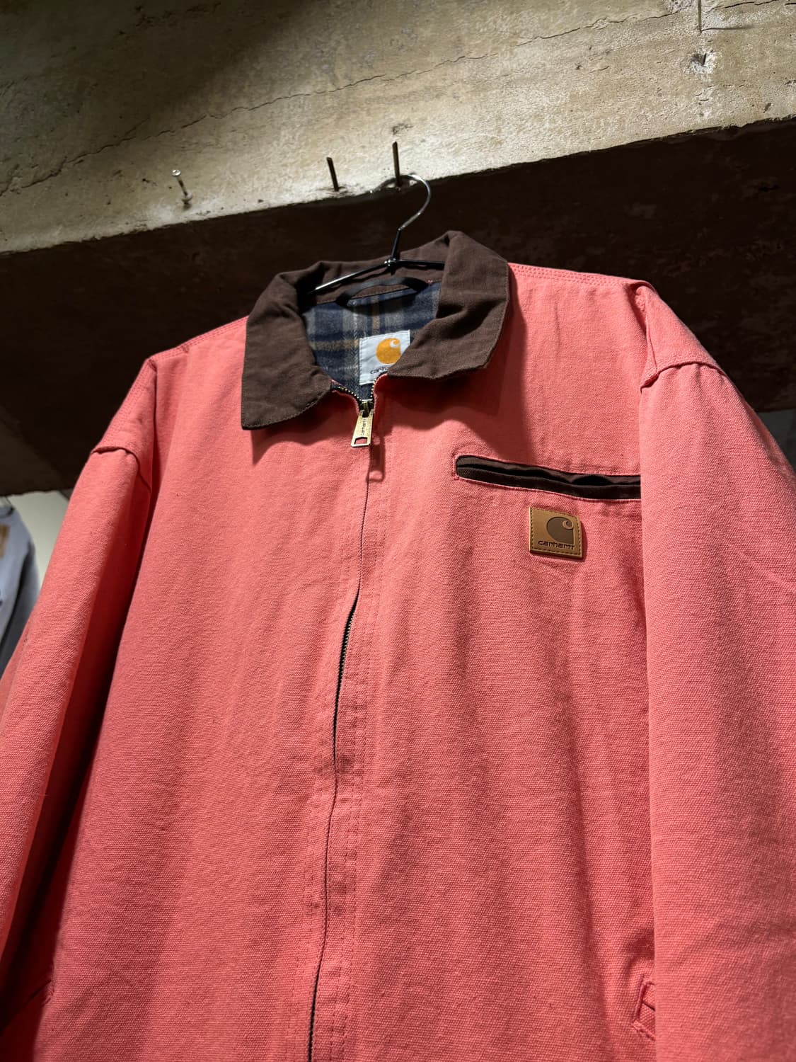 Carhartt 칼하트 디트로이트 j97 살론 핑크 워크자켓 상품이미지1