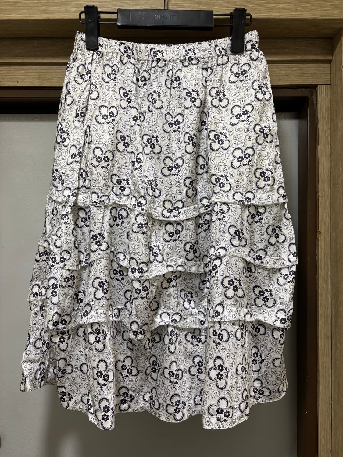 꼼데가르송 트리콧 플라워 패턴 스커트 상품이미지2