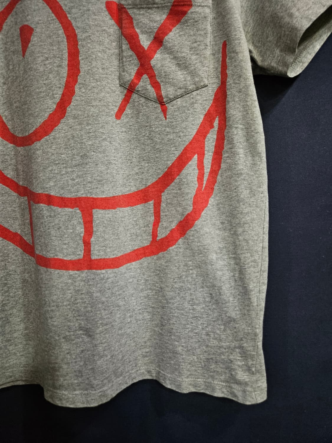 메종키츠네 프린팅 그레이 남성 90~95 반팔티  상품이미지5