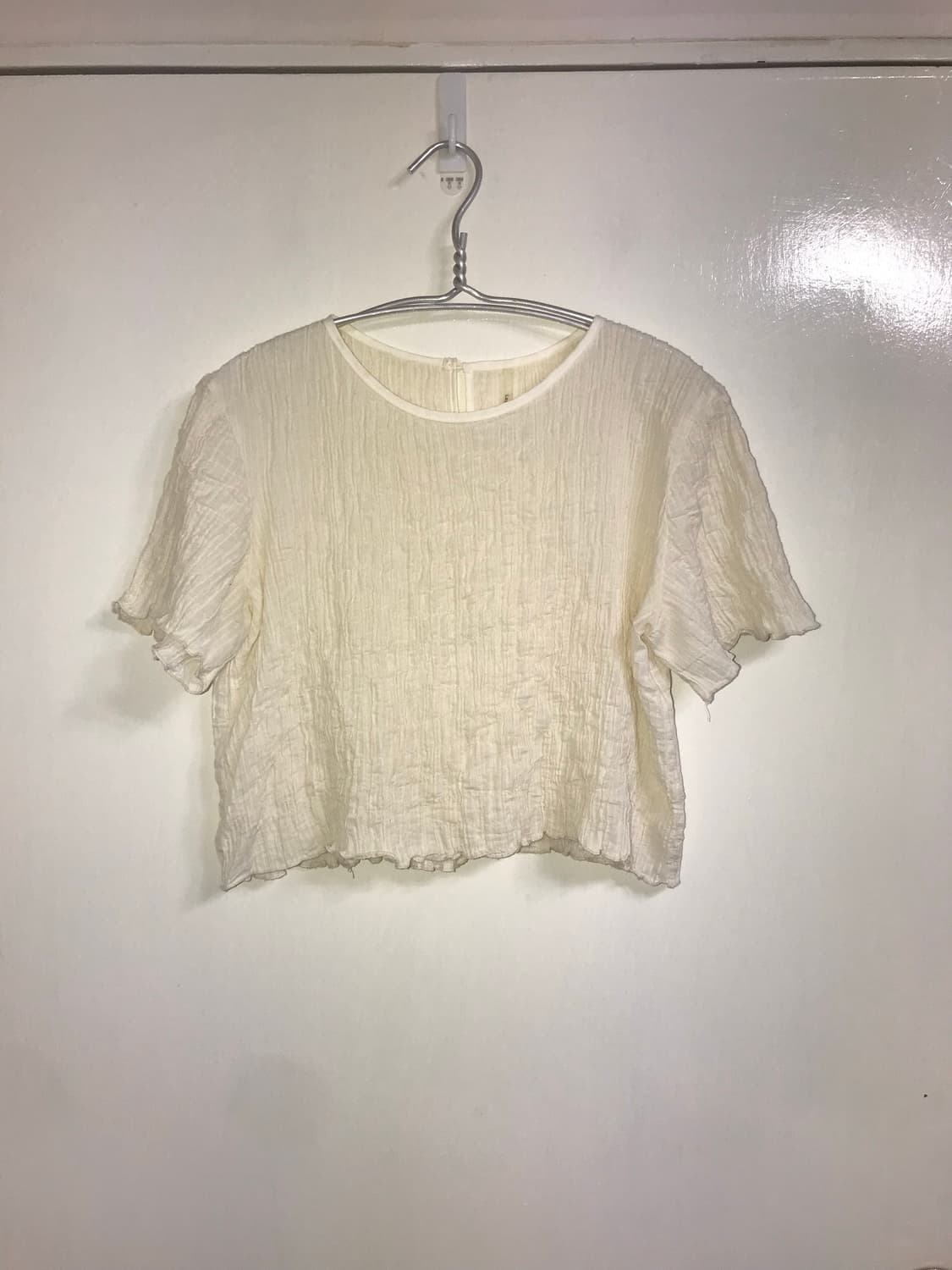 LOA Wrinkle Fabric Short Blouse 상품이미지4