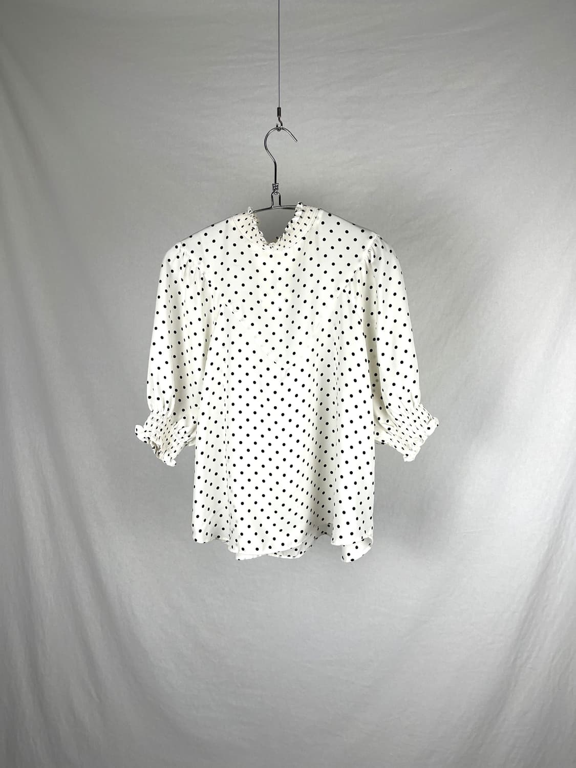 Vintage 도트패턴 7부 슬리브  상품이미지1