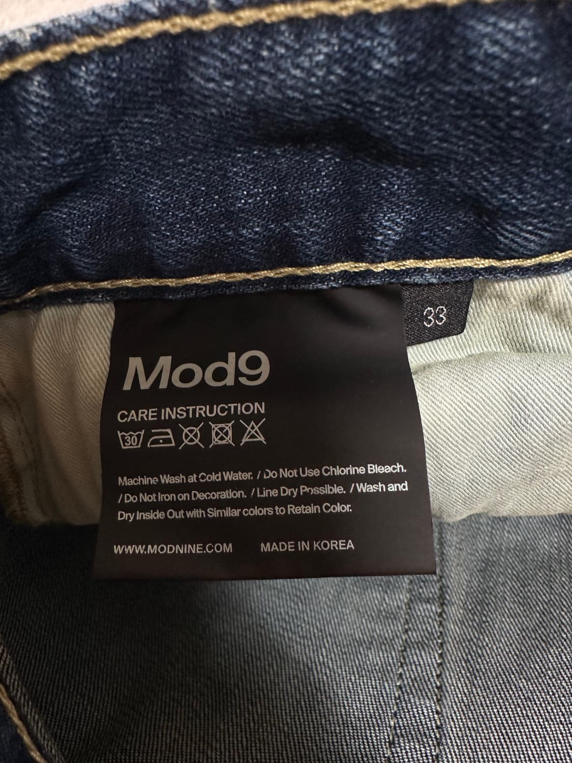 Mod9 워싱 부츠컷 데님 33사이즈 상품이미지4