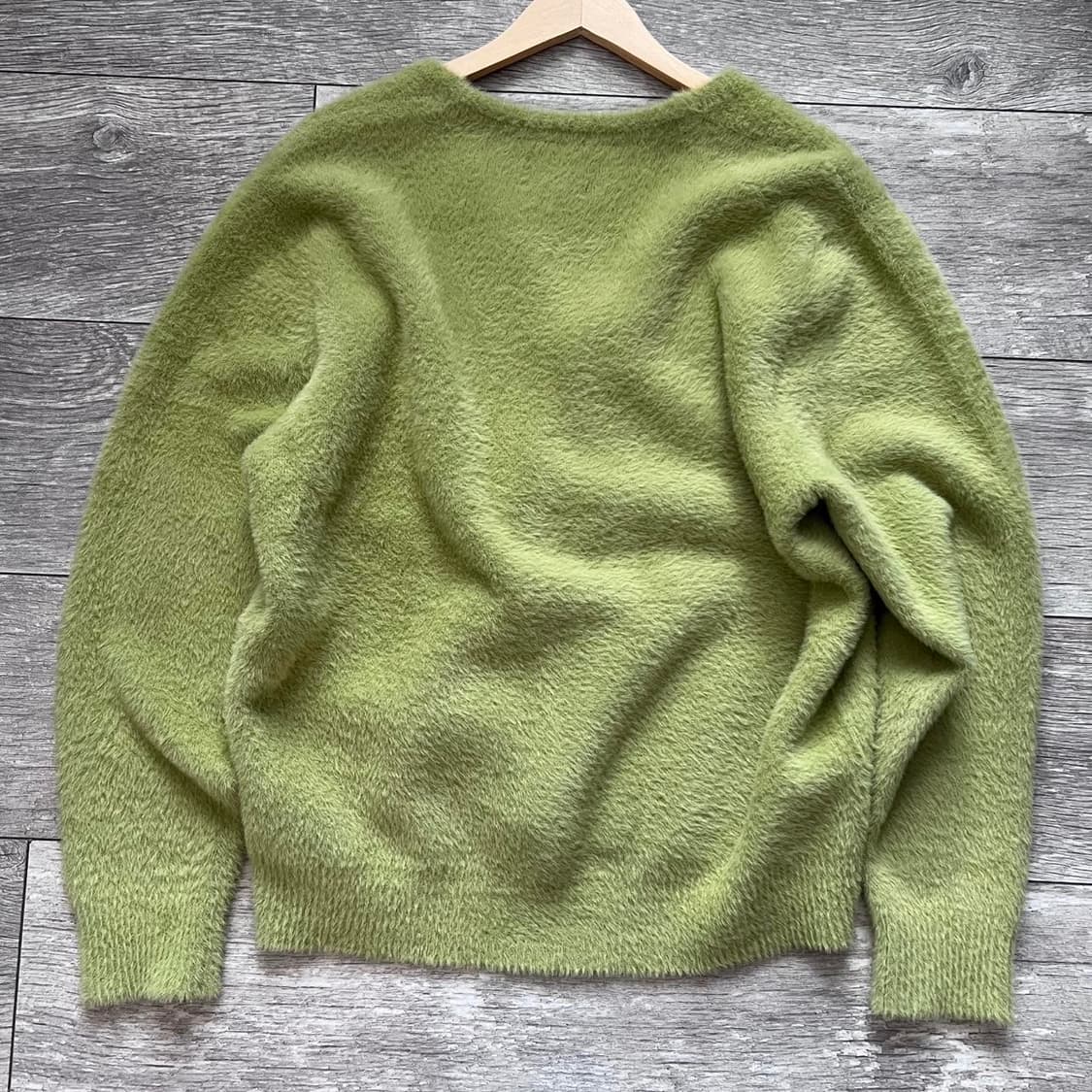 스투시 쉐기 가디건 라임 상품이미지2