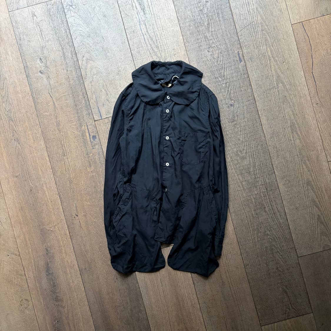 Pocket Transformed Big Collar Blouse 상품이미지1