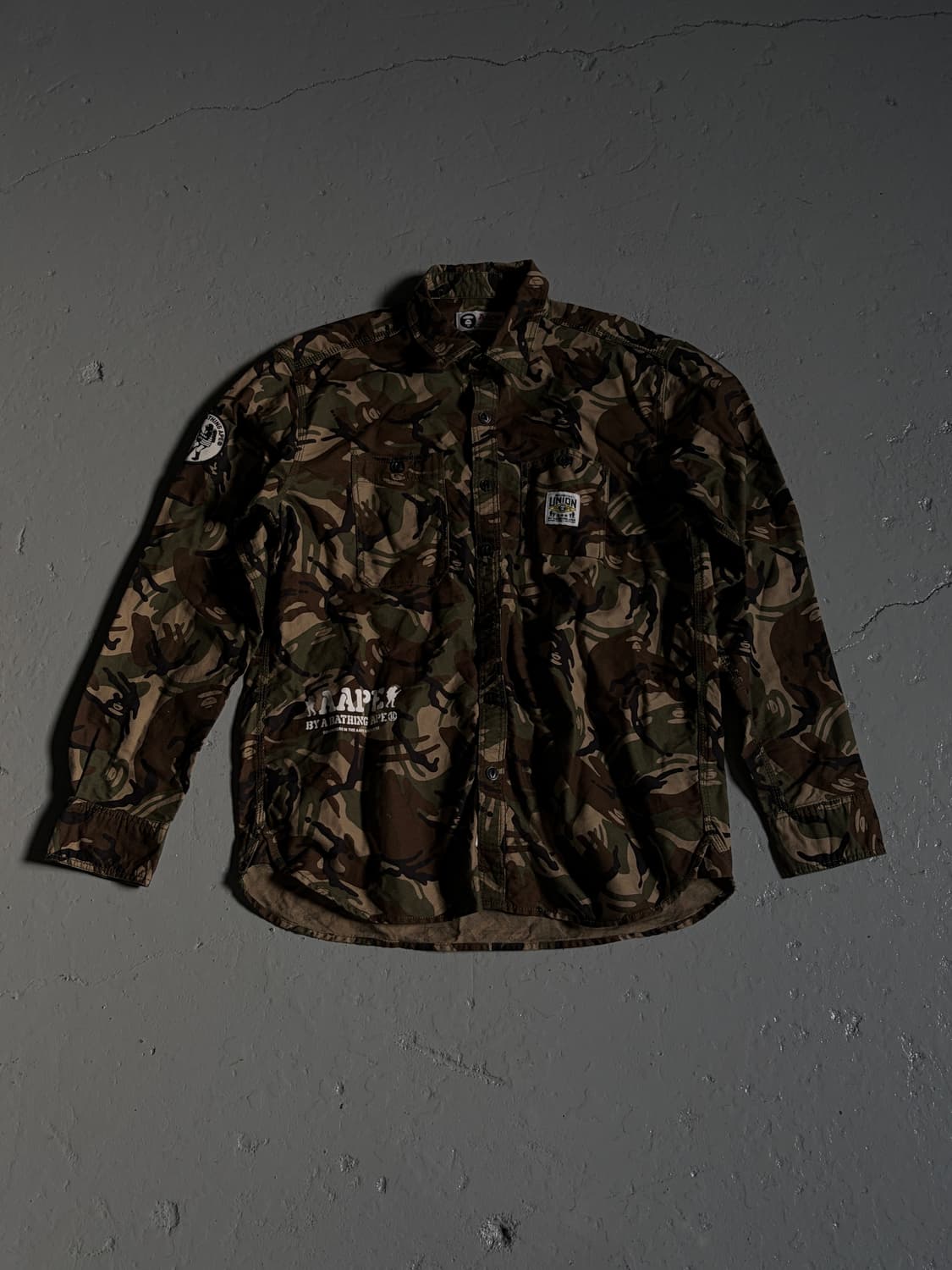 에이프(AAPE by A Bathing Ape) 밀리터리 카모 셔츠 상품이미지1