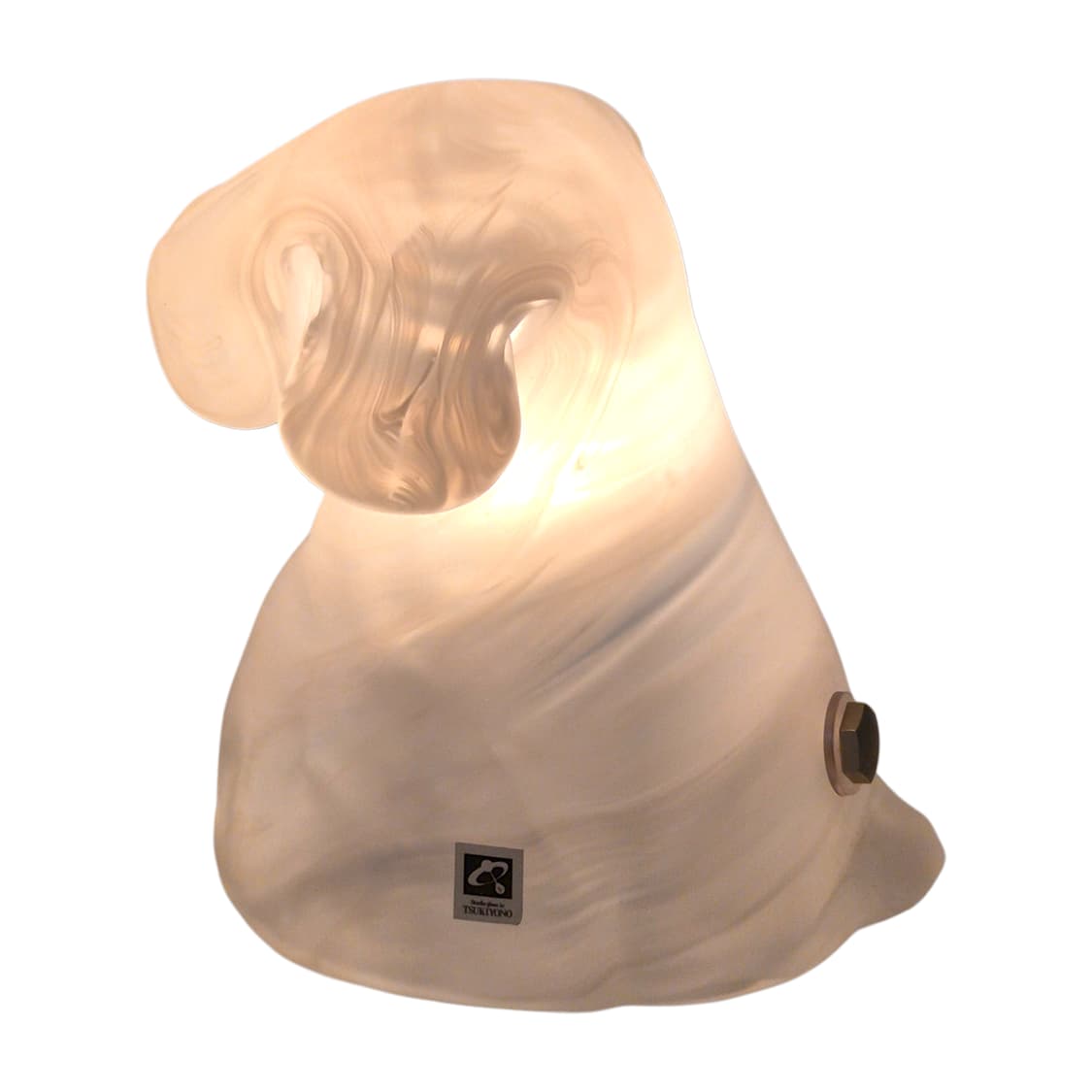 80s 츠키요노 스튜디오 불투명 마블 강아지 램프 상품이미지2