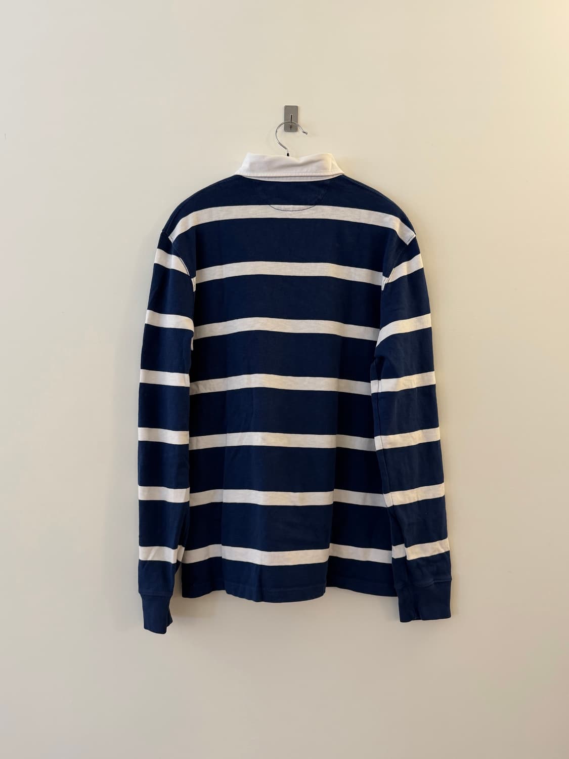 폴로 랄프로렌 아이코닉 럭비 셔츠 M size 네이비x화이트 polo 상품이미지2