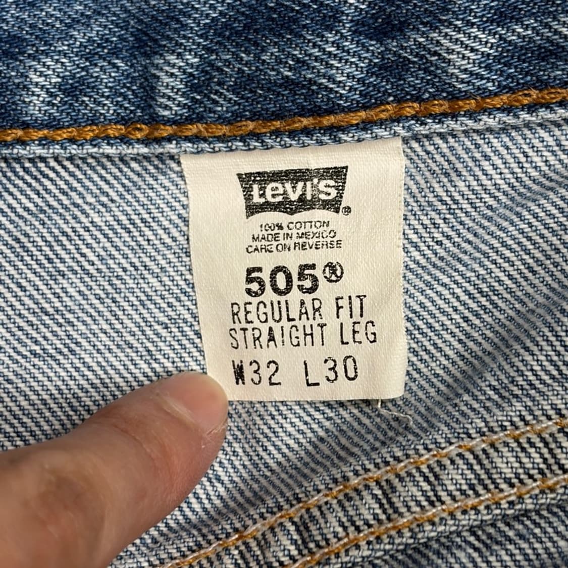 LEVI'S 505 레귤러핏 데님진 32X30 상품이미지4