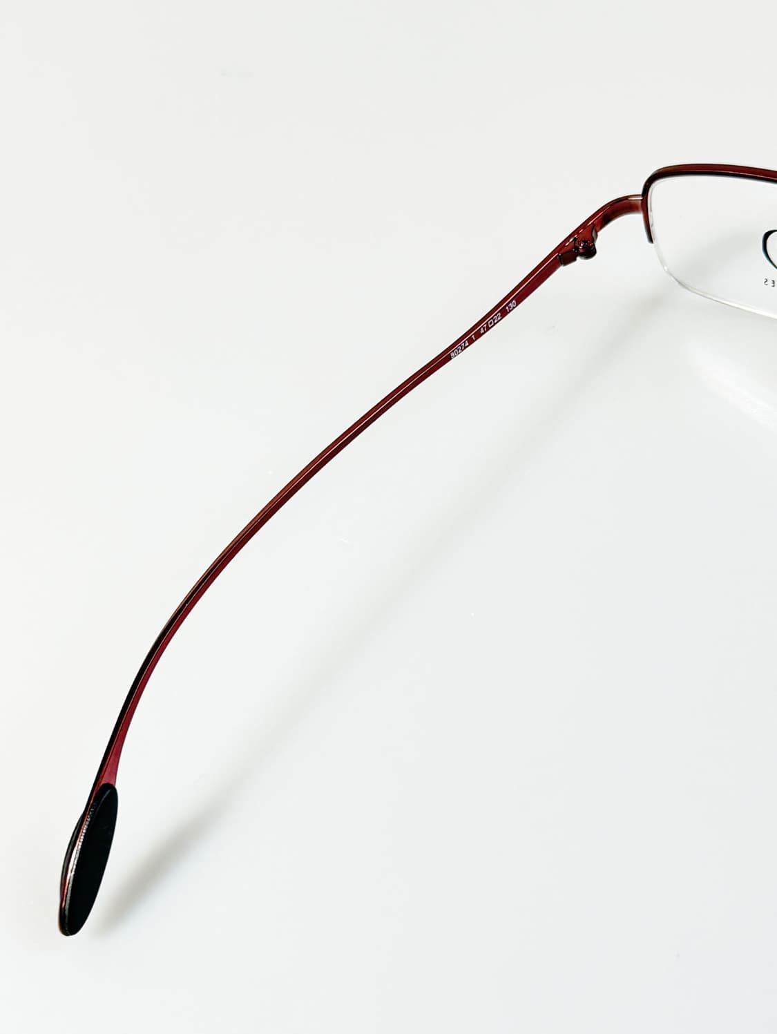 90s P LUNETTES 브라운 반무테 스퀘어 메탈 빈티지 안경 상품이미지6