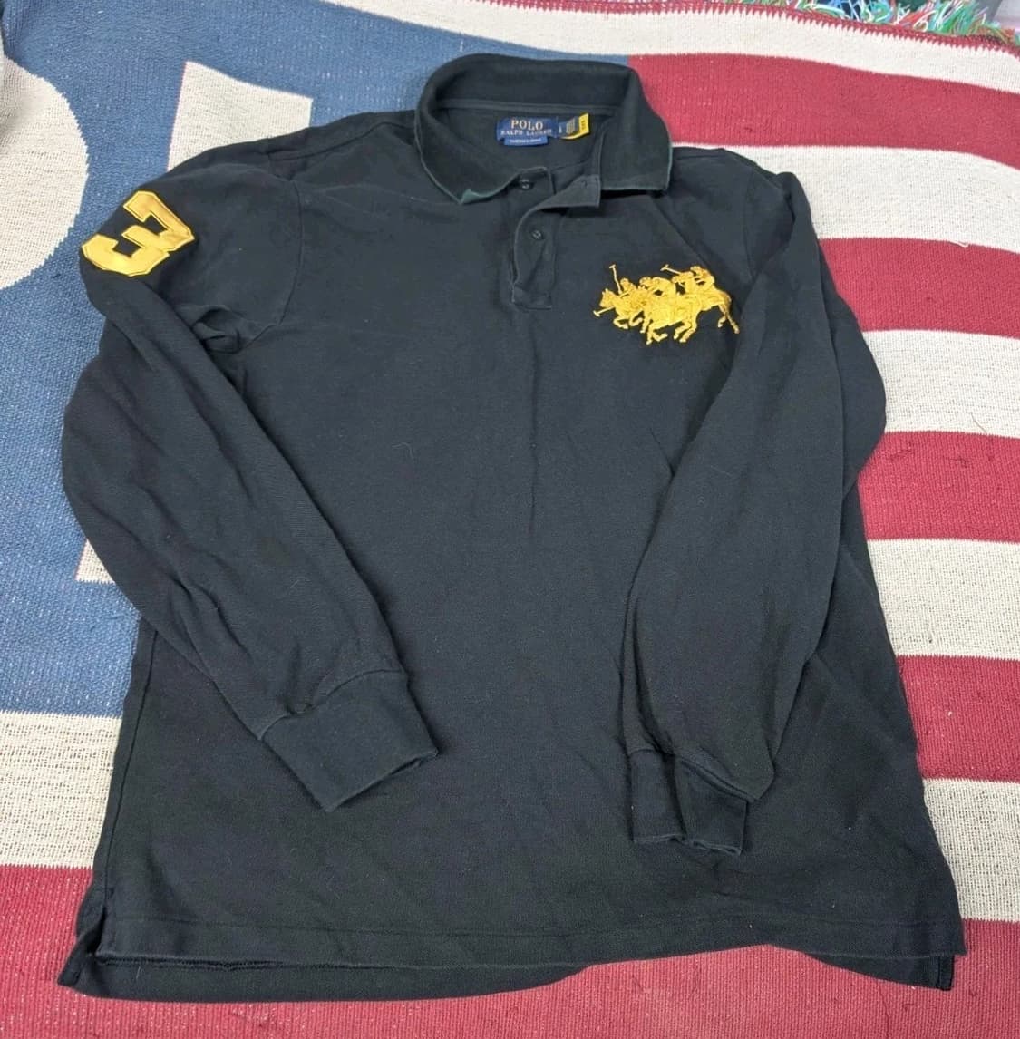 폴로 랄프로렌 커스텀 슬림핏 트리플 포니 롱 슬리브 상품이미지1