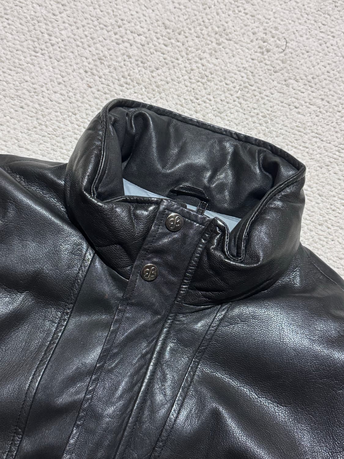 90s 에디바우어 Eddie Bauer 레더 구스다운 페딩 L 상품이미지5