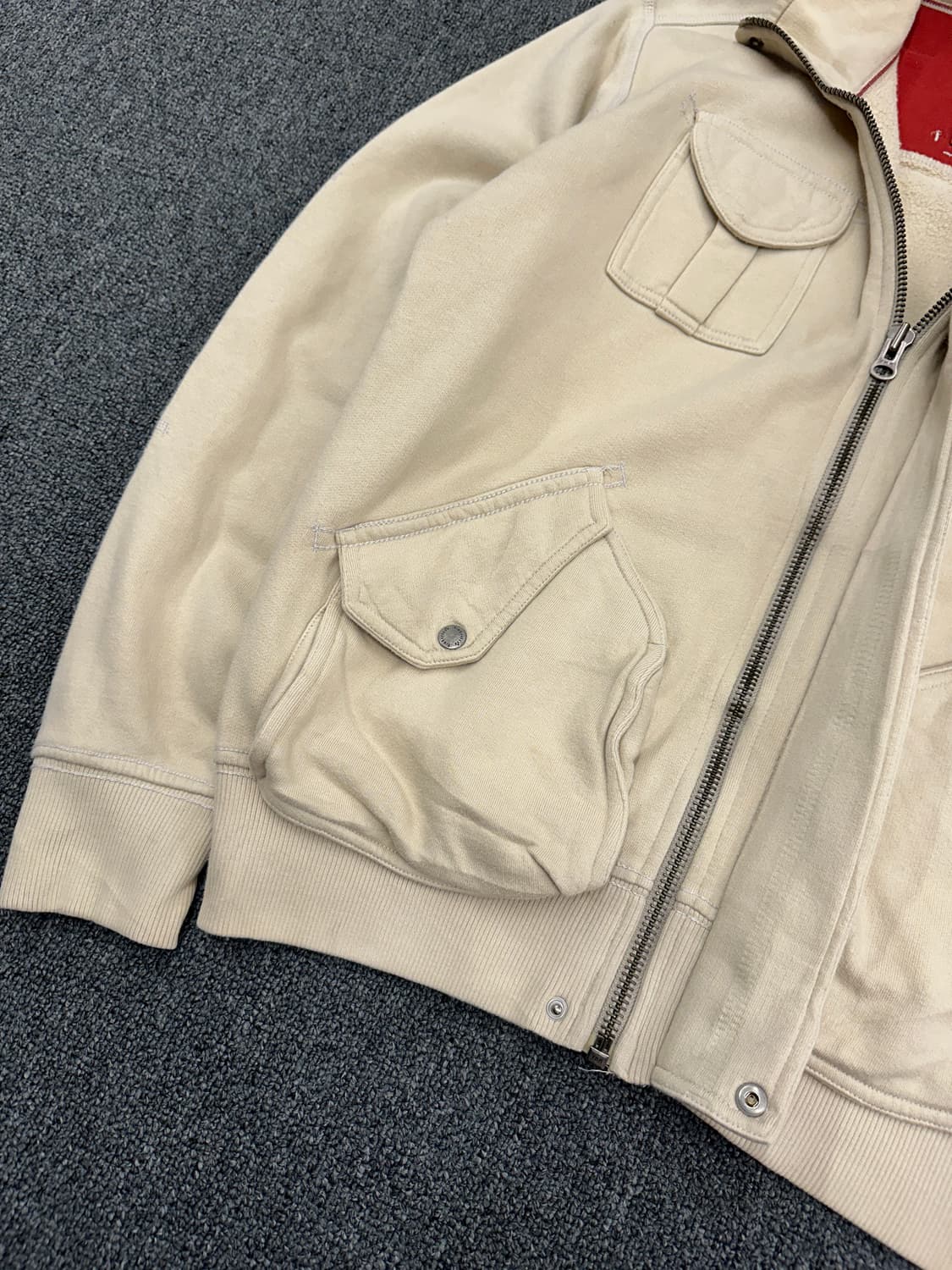 S) 팀버랜드 아이보리 포켓 스웻 집업 상품이미지4