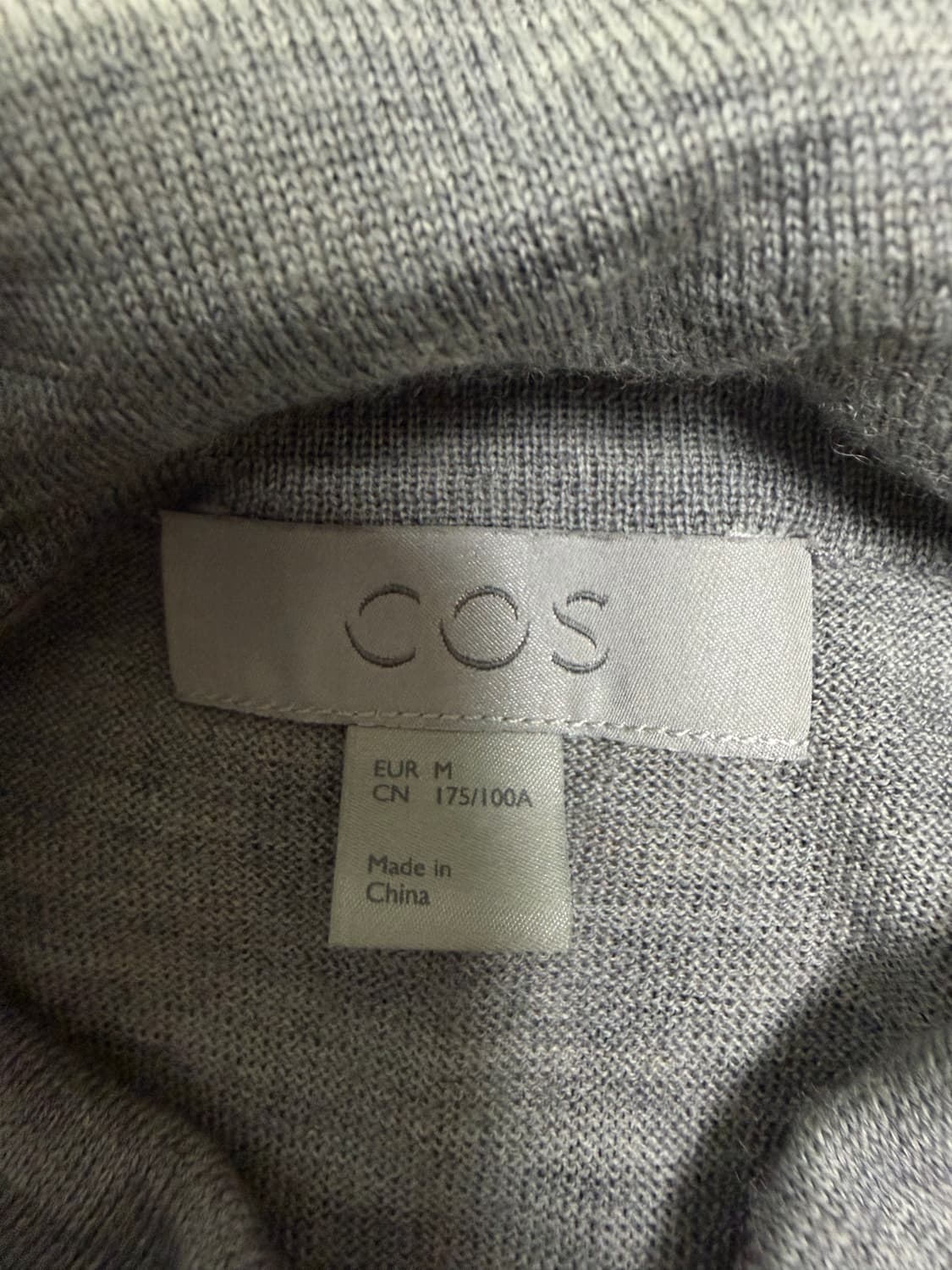 [M] cos 코스 터틀넥 목폴라 니트 그레이 상품이미지3
