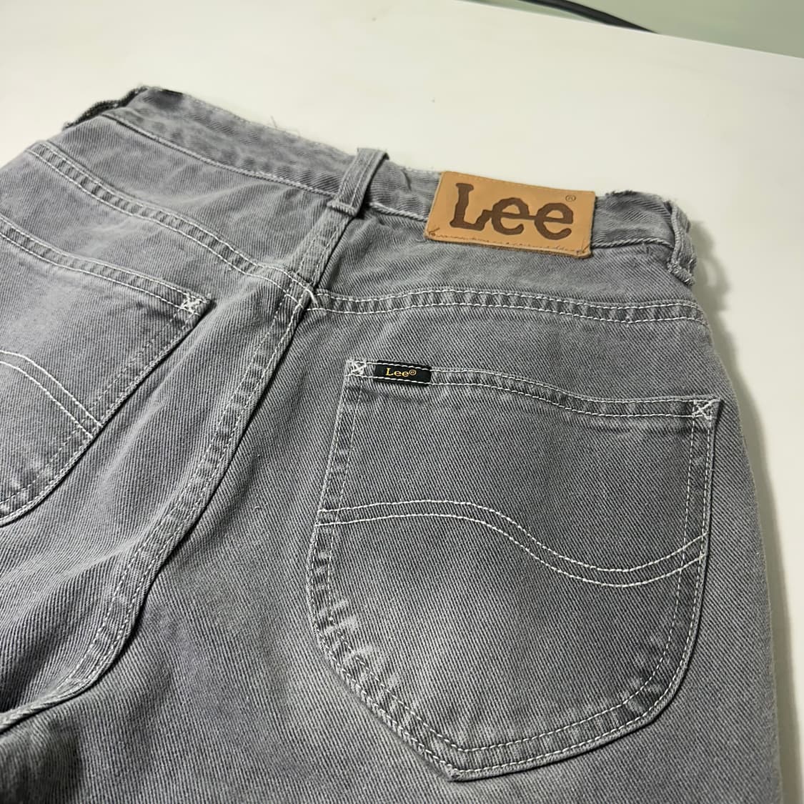 우먼S 리 LEE 빈티지그레이 워시드 보이핏 데님팬츠 상품이미지1