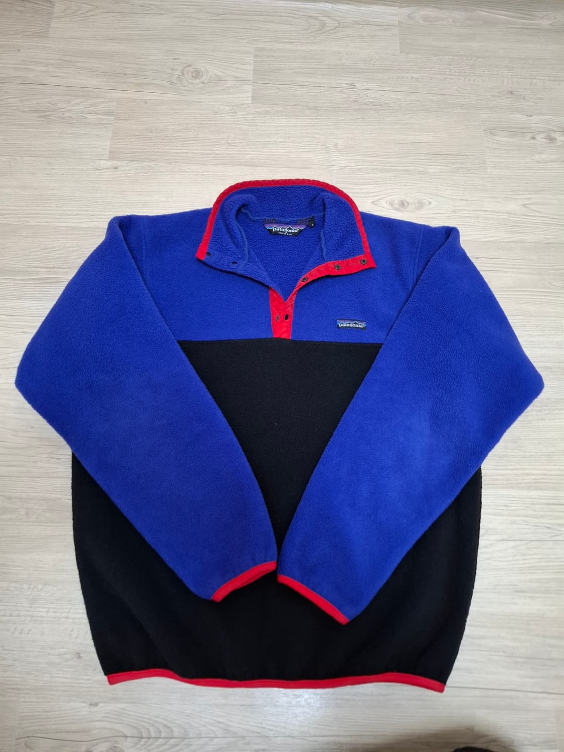 L 파타고니아 80s 신칠라 플리스 퍼플/블랙 상품이미지1