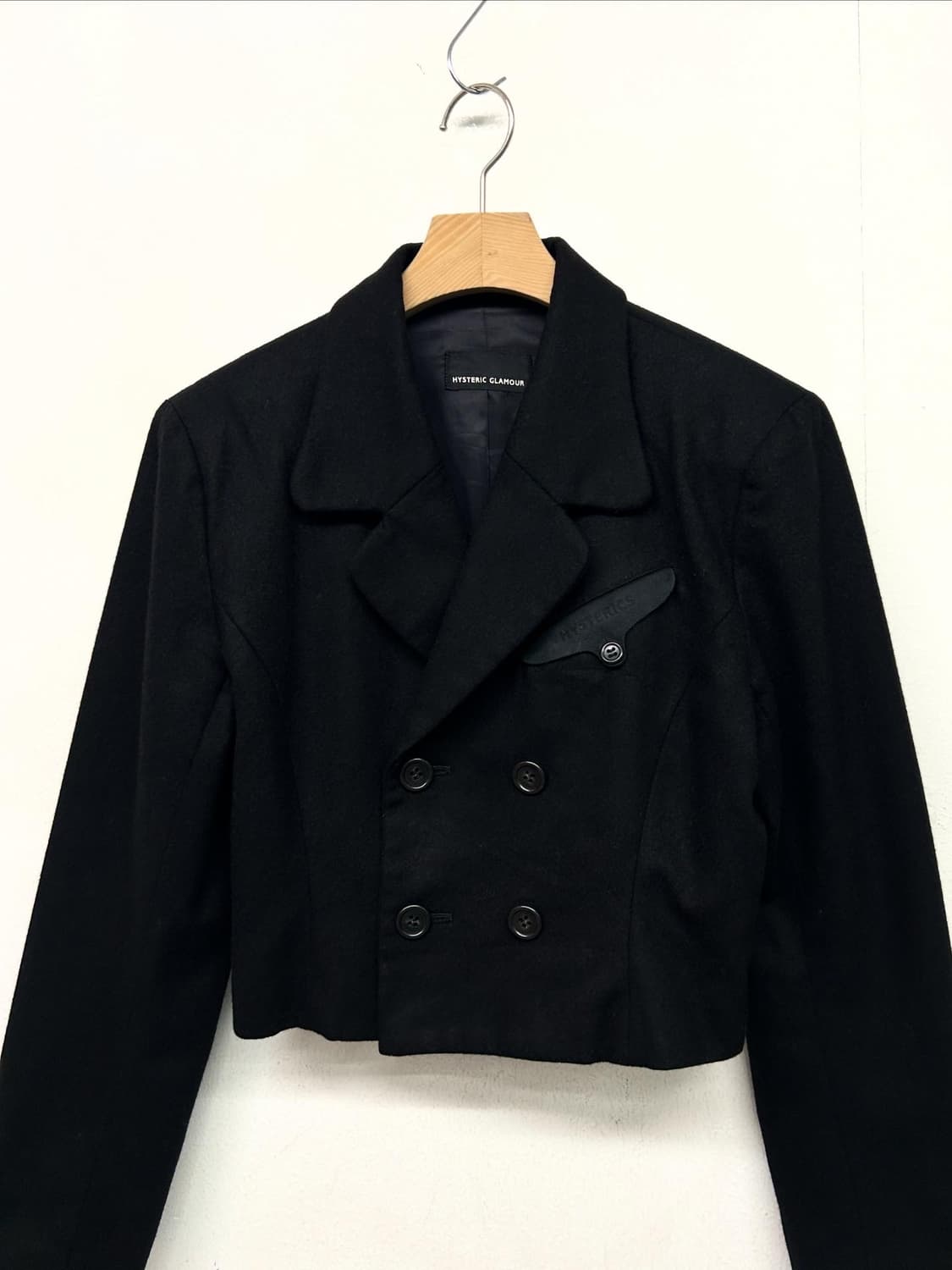 히스테릭글래머 크롭 블랙 자켓 상품이미지2