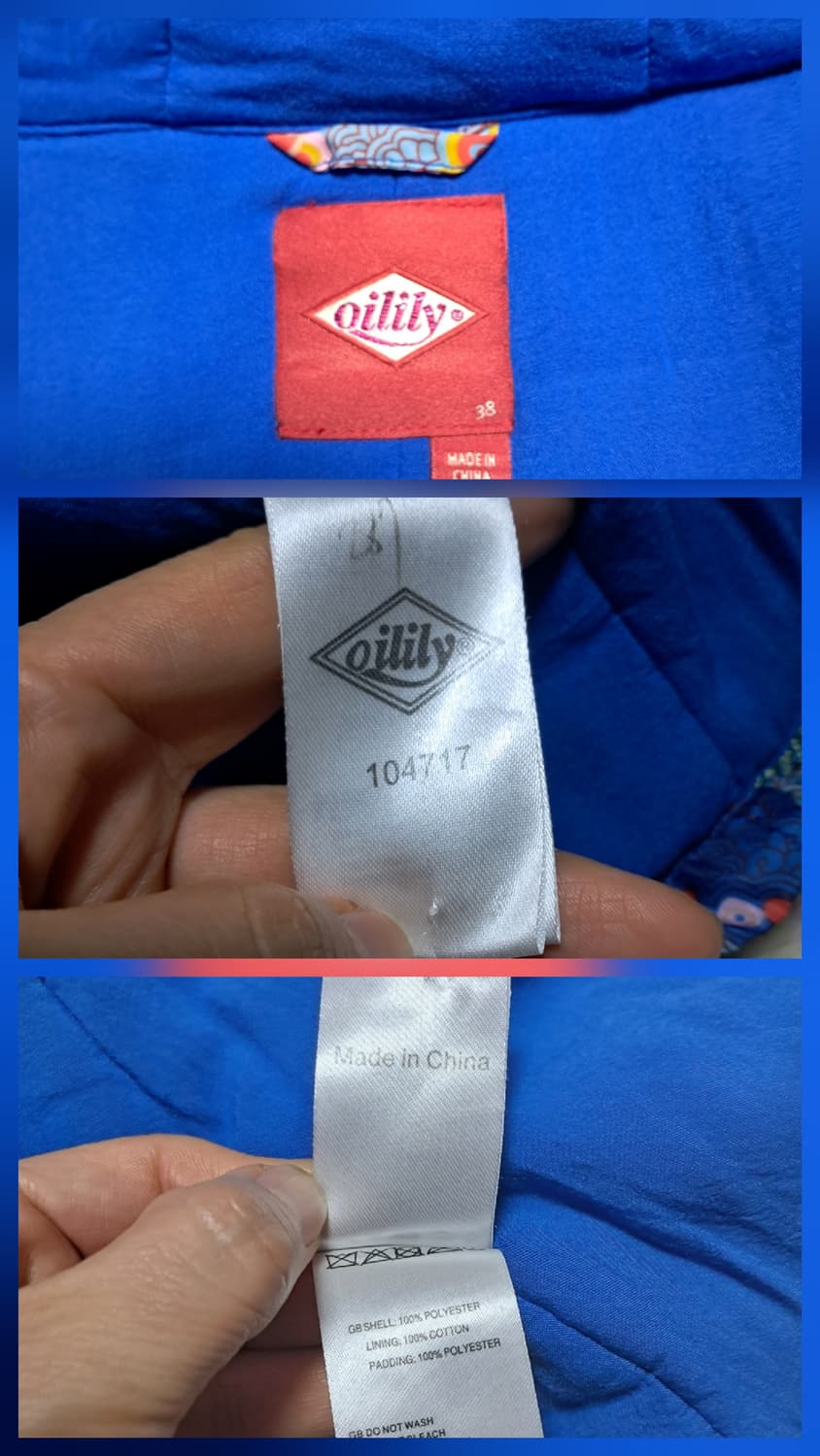 오일릴리 후드 점퍼 자켓 38(얇은 충전재있음)55~날씬66 상품이미지9