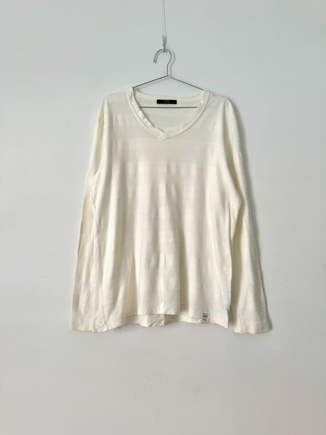AZUL BY MOUSSY stripe rib top / ivory 상품이미지3